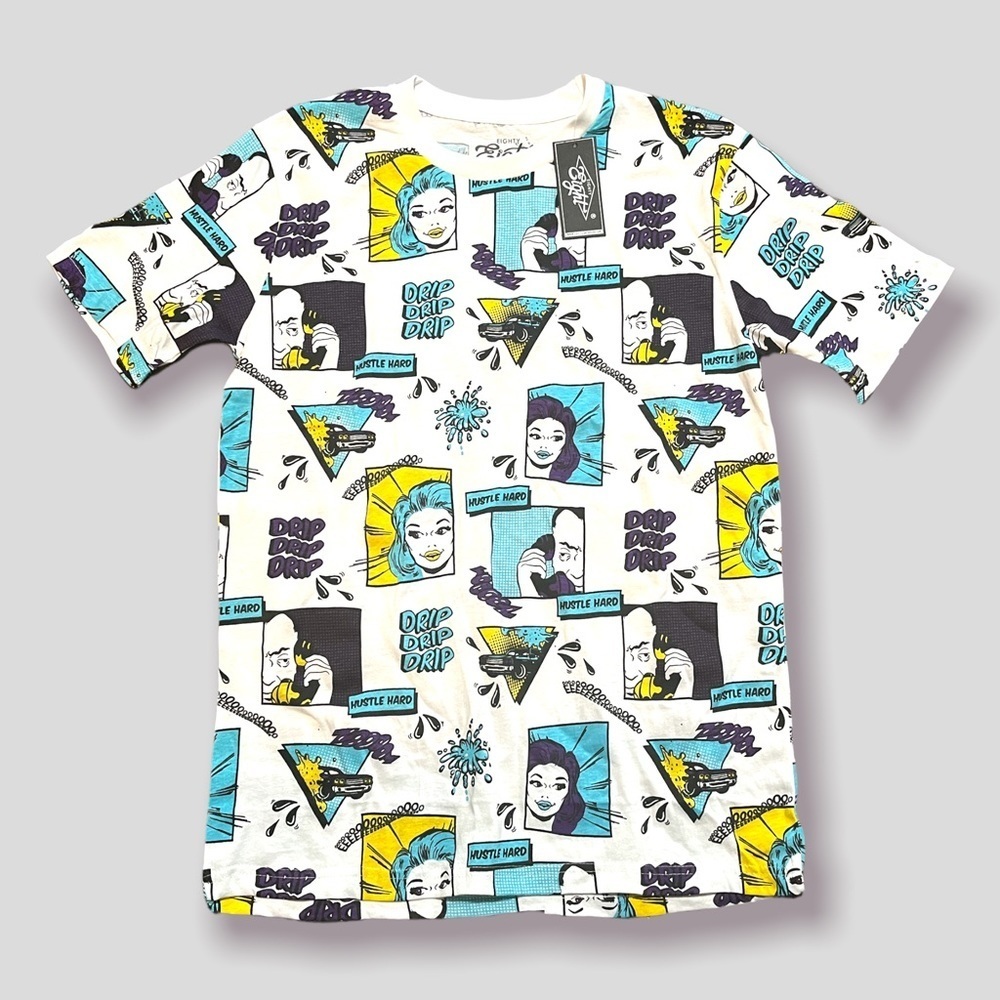 Eighty Eight Brand “Hustle Hard Drip Drip” Graphic Tee NWT Men’s Small